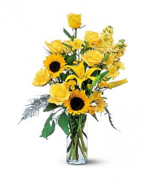 Blazing Sunflowers Sunflower Arrangement