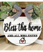 Bless this Home Wreath Silk Wreath 