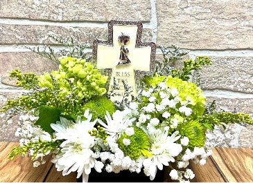 "Bless This Precious Child" Bank Shop Exclusive in Fort Worth, TX | DAVIS FLORAL DESIGNS "Bless This Precious Child" Bank Shop Exclusive in Fort Worth, TX | DAVIS FLORAL DESIGNS