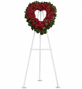 Blessed Heart Standing Spray in Coral Springs, FL | DARBY'S FLORIST Blessed Heart Standing Spray in Coral Springs, FL | DARBY'S FLORIST