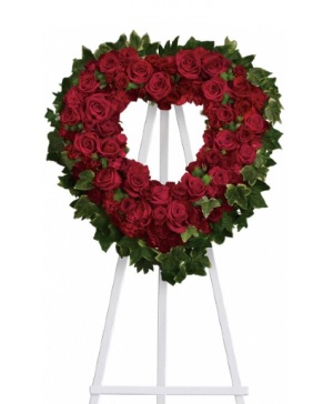 BLESSED HEART STANDING SPRAY 