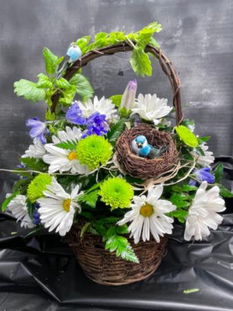 Blessed Nest Basket in Columbus, IN | The Red Poppy Flowers and Gifts Blessed Nest Basket in Columbus, IN | The Red Poppy Flowers and Gifts