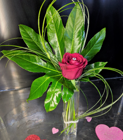 Bling It On Bud Vase