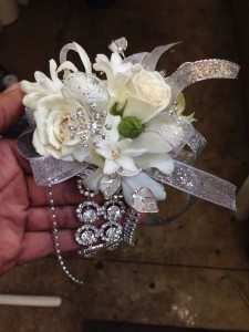 Blinged Out  Wrist Corsage