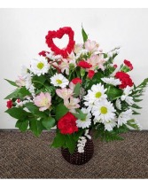 Blissful Romance Bouquet FHF-V77412 Fresh Flower Arrangement (Local Delivery Area Only)
