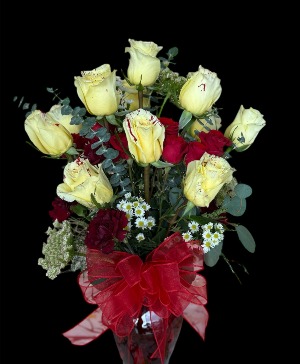 Blood Splattered Roses Half Dozen and Dozen