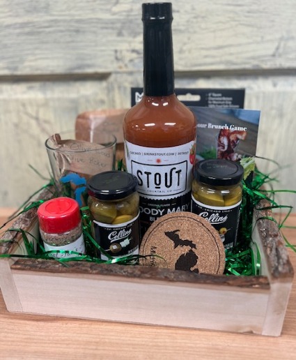 Bloody Mary Gift Set in Wood Crate