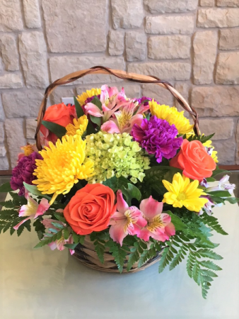 Blooming Basket CUSTOM ARRANGEMENT