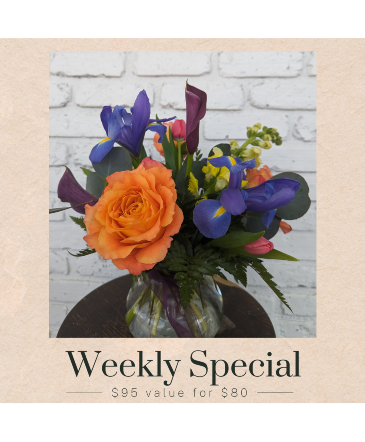 April Showers Bring May Flowers Weekly Special Vase Arrangement in Coralville, IA | Every Bloomin' Thing