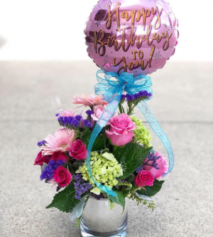 Blooming Birthday Arrangement in Huntington, TX | LIZA'S GARDEN Blooming Birthday Arrangement in Huntington, TX | LIZA'S GARDEN