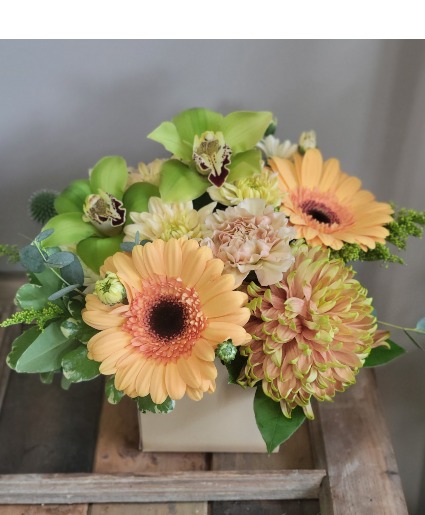 Blooming Box Vase Arrangement