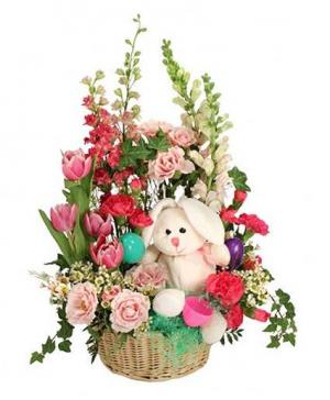 Blooming Bunny Basket Easter