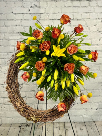 Blooming Grapevine Standing Spray