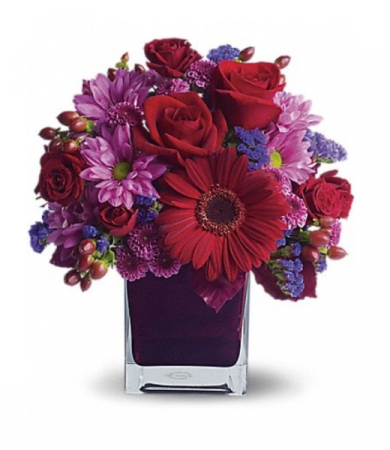 Blooming jewel tones Vase