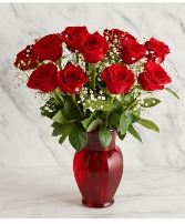 Blooming Love Premium Red Roses Arrangement in Bronx, New York | MY DREAM FLOWERS