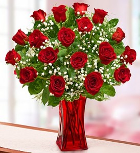 Blooming Love 18 red roses 