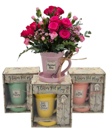 Blooming Mug Gift Set Mother's Day Special in Silverton, OR | Julie's Flower Boutique Blooming Mug Gift Set Mother's Day Special in Silverton, OR | Julie's Flower Boutique