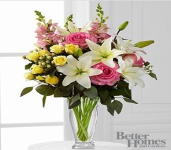 Blooming Rose and Lily Bouquet by Enchanted Florist of Cape Coral 