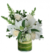 Blooming winter whites  Vase