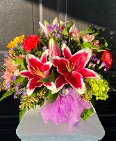 Blooming With Color Vase Arrangement