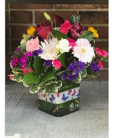 Blooms & Butterflies Vase Arrangement in Westerville, Ohio | TALBOTT'S FLOWERS