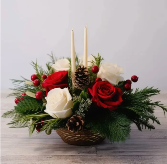 Blossom and Pine Centerpiece 