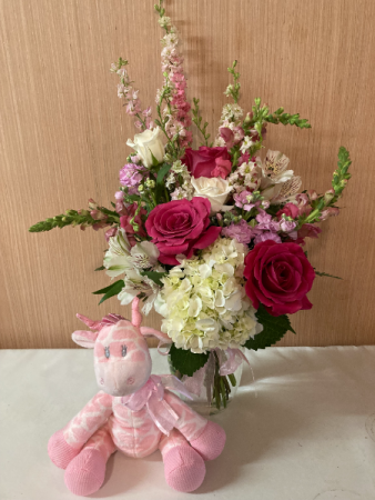 Blossom Baby - Pink Vase Arrangement