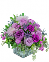 Blossoming Amethyst Flower Arrangement