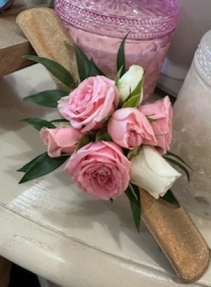 Blossoms and Buds Wrist Corsage 