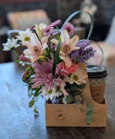 Blossoms + Bevvies Fancy Drink + Florals