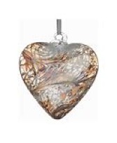 Blown Glass Heart with Stand