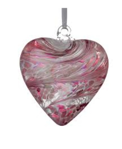 Blown Glass Heart with Stand 