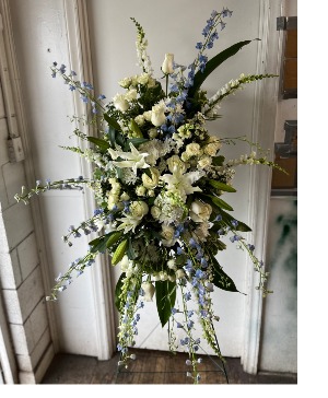 Blue and Lilly Standing Spray SPRAY