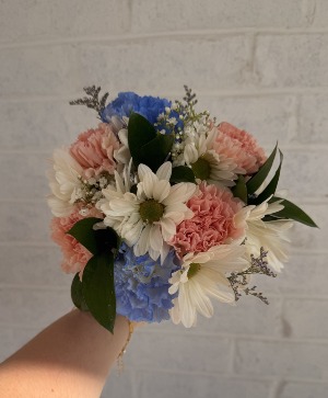 Blue and Pink Handheld  prom 