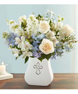 Blue and White Blessings Sympathy