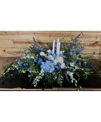 Blue and White Centerpiece  