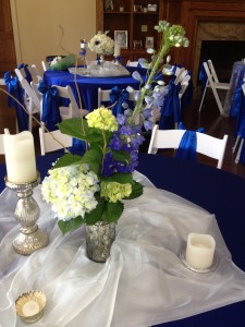 Blue and White Centerpiece