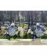 Blue and White Cube Arrangements Vase Arrangement