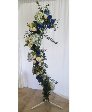 Blue and white flowers w/ivy Any Occasion