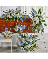 Blue And White  Funeral Package 