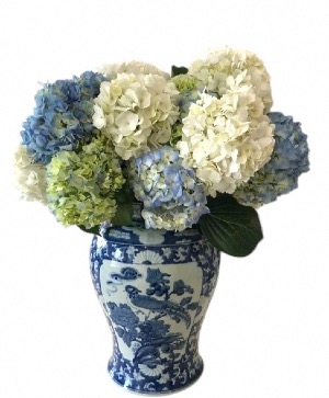 Blue and White Serenity Blooms  