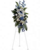 Blue and White serenity Standing Spray