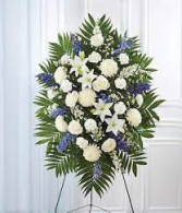BLUE AND WHITE STANDING SPRAY 3 WAS $199.00/NOW $165.00