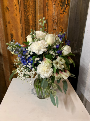 Blue and White Vase Arrangement