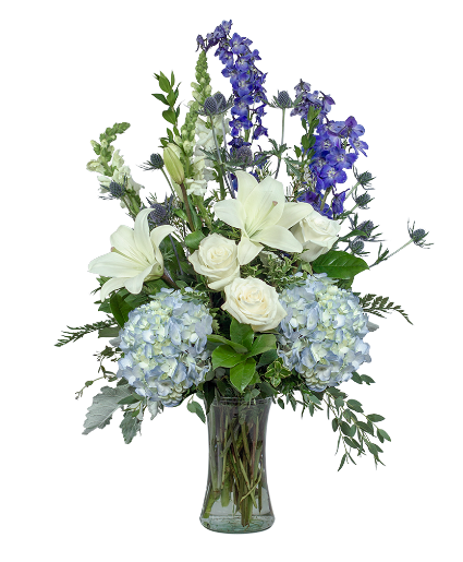 Blue Beauty Vase Arrangement