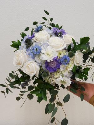 Blue bliss bridal bouquet