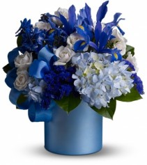 Blue Blooms Floral Arrangement