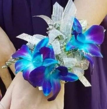 BLUE BOM ORCHID CORSAGE  in Cincinnati, OH | Reading Floral Boutique