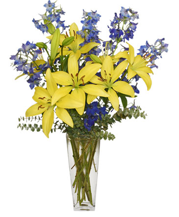 BLUE BONNET Floral Arrangement in Richland, WA | ARLENE'S FLOWERS AND GIFTS