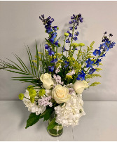 Blue Bonnet Flower Arrangement